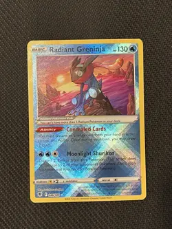 Pokemon TCG Astral Radiance 046/189 Radiant Greninja Radiant Rare - NM - Image 1