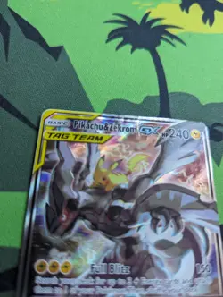 Pokemon Pikachu & Zekrom GX SM168 DMG Sun & Moon Team Up Promo - Image 2