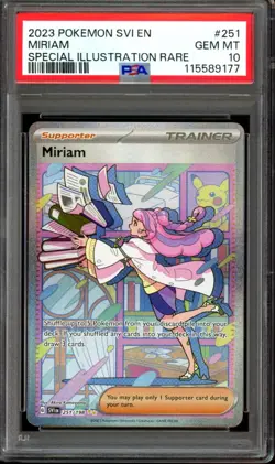 PSA 10 Miriam 251/198 SIR Alt Art Scarlet & Violet SV1 EN 2023 Pokemon - Image 1
