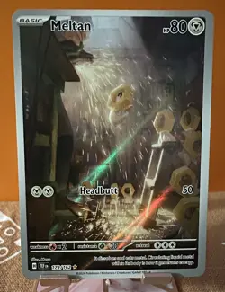 Meltan 179/162 Pokemon TCG Temporal Forces Illustration Rare NM - Image 1