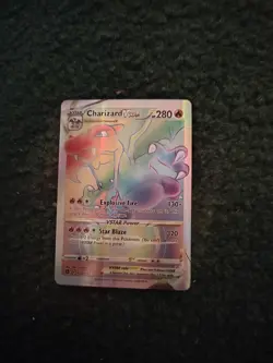 Pokemon TCG - Charizard VSTAR 174/172 Rainbow Secret Rare Brilliant Stars NM - Image 1