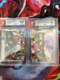 Pokemon 2x Slab Lot Rayquaza & Deoxys Legends Holo Japanese Bgs Beckett - Image 2