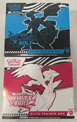 Pokemon Black Bolt & White Flare Elite Trainer Box ETB Set NEW/FACTORY SEALED - Image 4