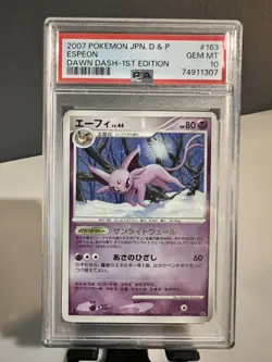 2007 POKEMON (JAPANESE) DIAMOND & PEARL DAWN DASH - ESPEON [1ST EDITION] PSA 10 - Image 1