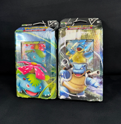 Pokemon 2021 Venusaur & Blastoise TCG V Battle Deck Box Sealed (1 of each) MINT - Image 3