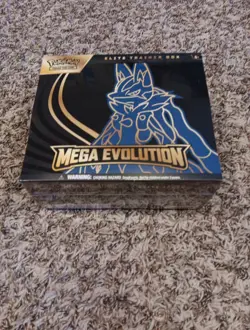Pokemon TCG Pokemon Mega Evolution Lucario ETB Elite Trainer Box NEW - Image 1