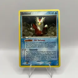Pokemon TCG Delibird EX Team Rocket Returns 21/109 Regular Rare NM - Image 1