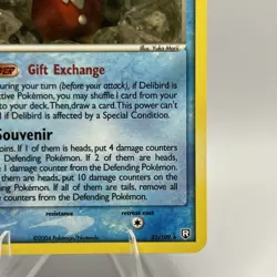 Pokemon TCG Delibird EX Team Rocket Returns 21/109 Regular Rare NM - Image 4