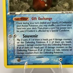 Pokemon TCG Delibird EX Team Rocket Returns 21/109 Regular Rare NM - Image 5