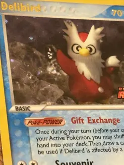 POKEMON Delibird 21/109 Rare Reverse Holo Ex Team Rocket Returns Stamped - Image 2