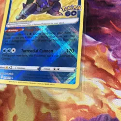 Radiant Blastoise 018/078 - Pokemon GO Radiant Rare Pokemon TCG - NM - Image 2