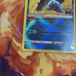 Radiant Blastoise 018/078 - Pokemon GO Radiant Rare Pokemon TCG - NM - Image 3