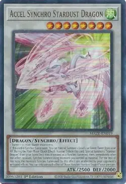 Yugioh! LP Accel Synchro Stardust Dragon - MAZE-EN019 - Ultra Rare - 1st Edition - Image 1