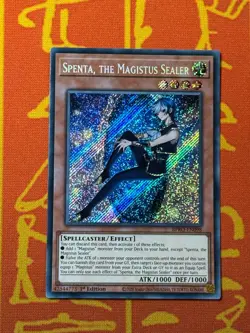YUGIOH SPENTA, THE MAGISTUS SEALER SECRET RARE NM BPRO-EN098 - Image 1