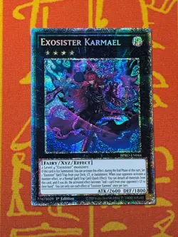 YUGIOH EXOSISTER KARMAEL STARLIGHT RARE NM BPRO-EN044 - Image 1