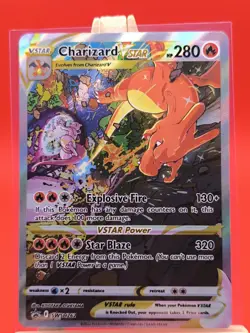Charizard VSTAR SWSH262 Alternate Art Full Art Holo Promo Pokemon Card - Image 1