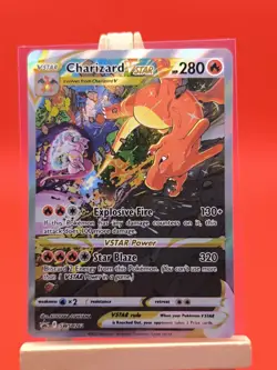 Charizard VSTAR SWSH262 Alternate Art Full Art Holo Promo Pokemon Card - Image 2