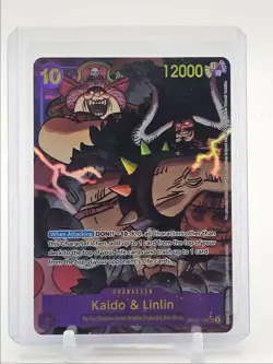 KAIDO & LINLIN 2024 ONE PIECE SECRET RARE ALT ART #OP08-119 Q0646 - Image 1