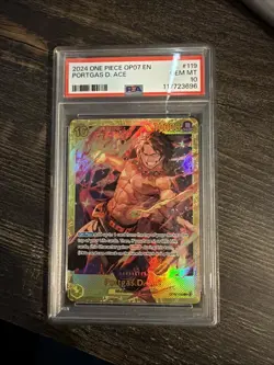 2024 ONE PIECE OP07-500 YEARS IN THE FUTURE #119 PORTGAS D. ACE PSA 10 ENGLISH - Image 1