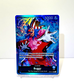 ONE PIECE ENGLISH CARD GAME HOLO CARTE BUGGY OP09-042 L LEADER ST EN NM - Image 1