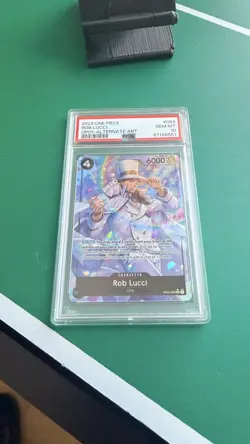 One Piece PSA 10 Rob Lucci Alt Art SR OP05-093 Awakening of the New Era Japanese - Image 2