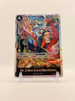 Mr.2.Bon.Kurei (Bentham) OP14-091 SR The Azure Sea's Seven - ONE PIECE ENGLISH - Image 1