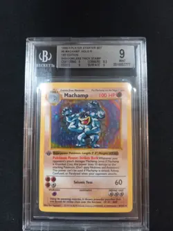 1999 Pokemon 2-Player Starter Set 1st Edition Shadowless #8/102 Machamp HOLO - Image 1