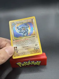 Machamp 8/102 1st Edition Shadowless Base Set Holo 1999 Pokemon TCG Card LP - Image 2