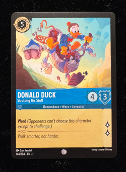 Disney Lorcana Donald Duck Strutting His Stuff 144/204 The First Chapter TCG - Image 1