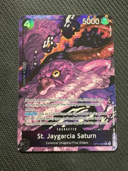 ONE PIECE Carrying on his Will - ST. JAYGARCIA SATURN #OP13-083 (R ALT ART) ENG. - Image 1