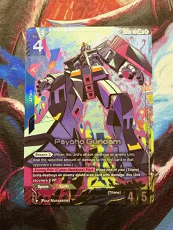 Gundam Card Game TCG - Psycho Gundam - Dual Impact - GD02-001 LR+ - NM - Image 1