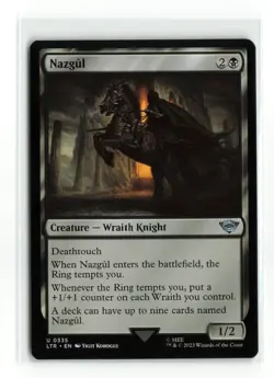 NAZGUL 0335 NON FOIL LORD OF THE RINGS MTG NM - Image 1