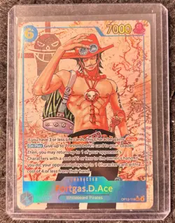 NM Portgas.D.Ace (119) (Parallel) OP13-119 Carrying On His Will Foil - Image 1