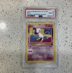 PSA 10 2000 Black Star League Promo Pokemon Card Mew 8 - GEM MINT! - Image 1