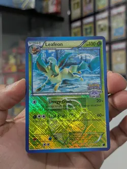 Pokemon Card 2013 LEAFEON 11/116 Cross-Hatch State Championships Promo Plasma - Image 2
