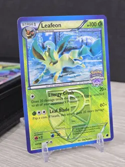 Pokemon Card Leafeon 11/116 Holo Plasma Freeze State Championship Promo 2013 LP - Image 1