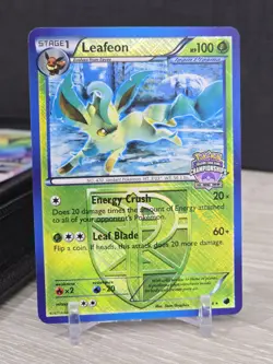 Pokemon Card Leafeon 11/116 Holo Plasma Freeze State Championship Promo 2013 LP - Image 3