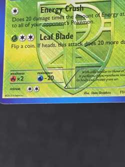 Pokemon Card Leafeon 11/116 Holo Plasma Freeze State Championship Promo 2013 LP - Image 5