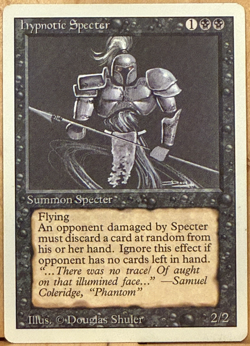 REVISED EDITION Vintage MtG Hypnotic Specter Unplayed NM - Image 1