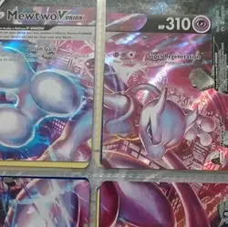 Pokemon TCG Mewtwo V-UNION 4-Card Holo Set SWSH167-170 Nintendo English - Image 1