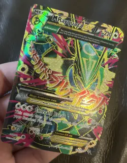 Pokemon TCG M Rayquaza EX Card 105/108 XY Roaring Skies Full Art Holo Rare - Image 4