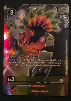 Digimon Card Game Elecmon (Alternate Art) BT24-031 Rare NM - Image 4