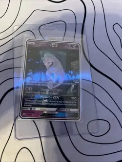 Pokemon Mewtwo GX TCG Shining Legends Holo Card 78/73 Secret Rare - Image 1
