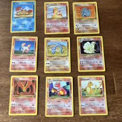 9 Vintage Pokemon Cards Very Nice Condition - Image 1