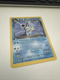 Pokemon TCG Dark Blastoise 20/82 Rare Non-Holo Card 1st Edition - Image 2
