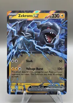 Pokemon TCG Zekrom EX Black Bolt Holo Double Rare Card 034/086 - Image 1