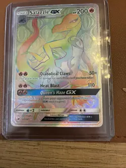 Pokemon TCG Salazzle GX Full Art Ultra Rare Card Burning Shadows 151/147 2017 - Image 1