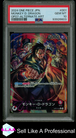 MONKEY D. DRAGON ALT ART ONE PIECE JAP OP07-500 2024 001 PSA 10 - Image 1