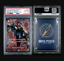 ONE PIECE OP07-015 (SP) #015 MONKEY D. DRAGON SPECIAL ALT ART PSA 10 - Image 3