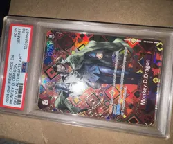 ONE PIECE OP07-015 (SP) #015 MONKEY D. DRAGON SPECIAL ALT ART PSA 10 - Image 4